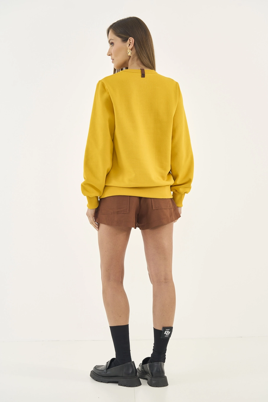 Blusão Comfort Com Estampa Amarelo
