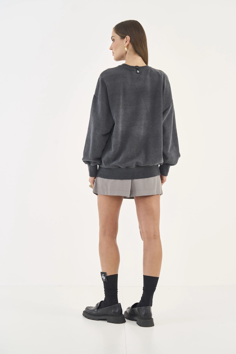 Blusão Moletom Comfort Com Logo Preto