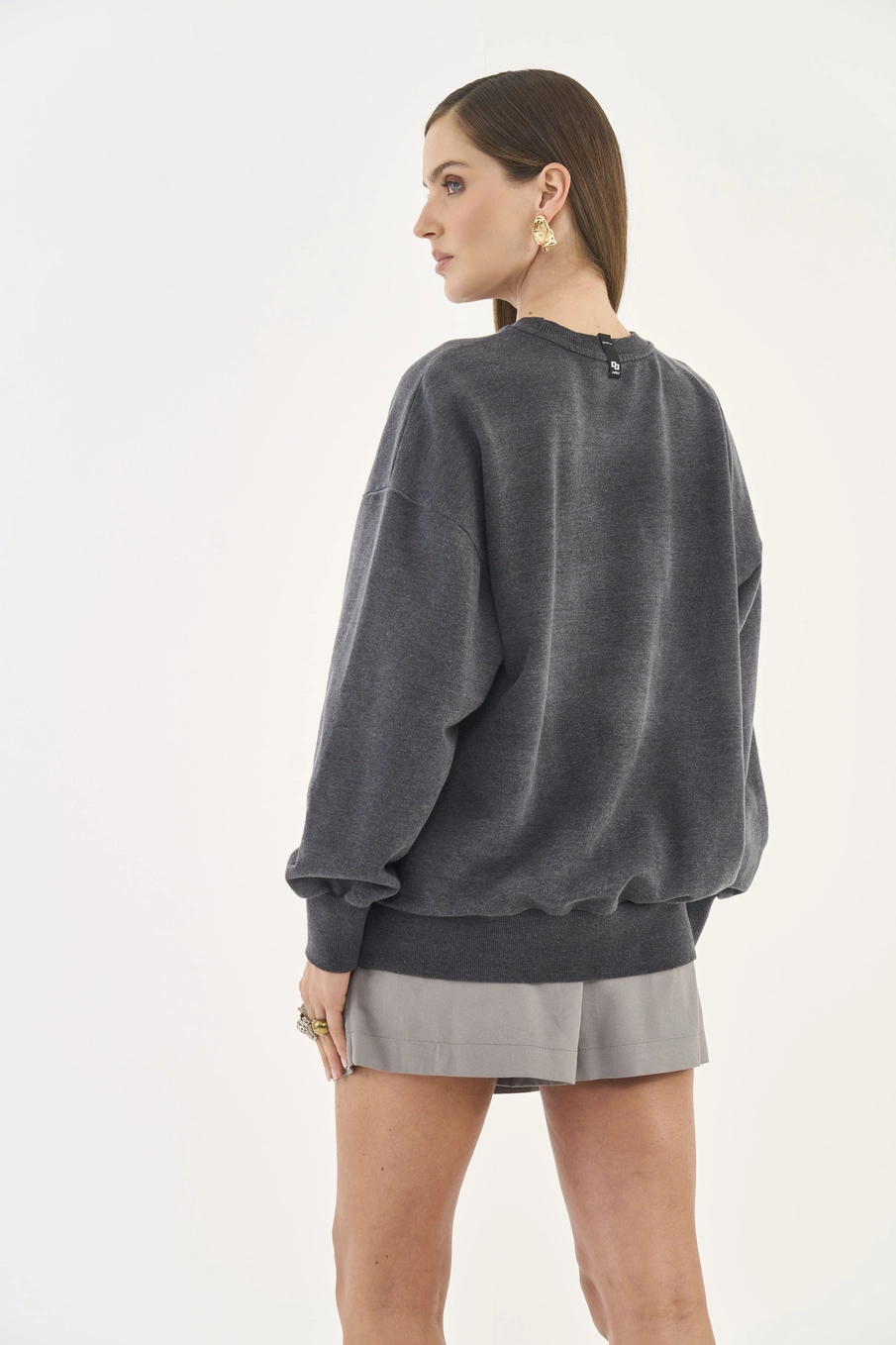 Blusão Moletom Comfort Com Logo Preto