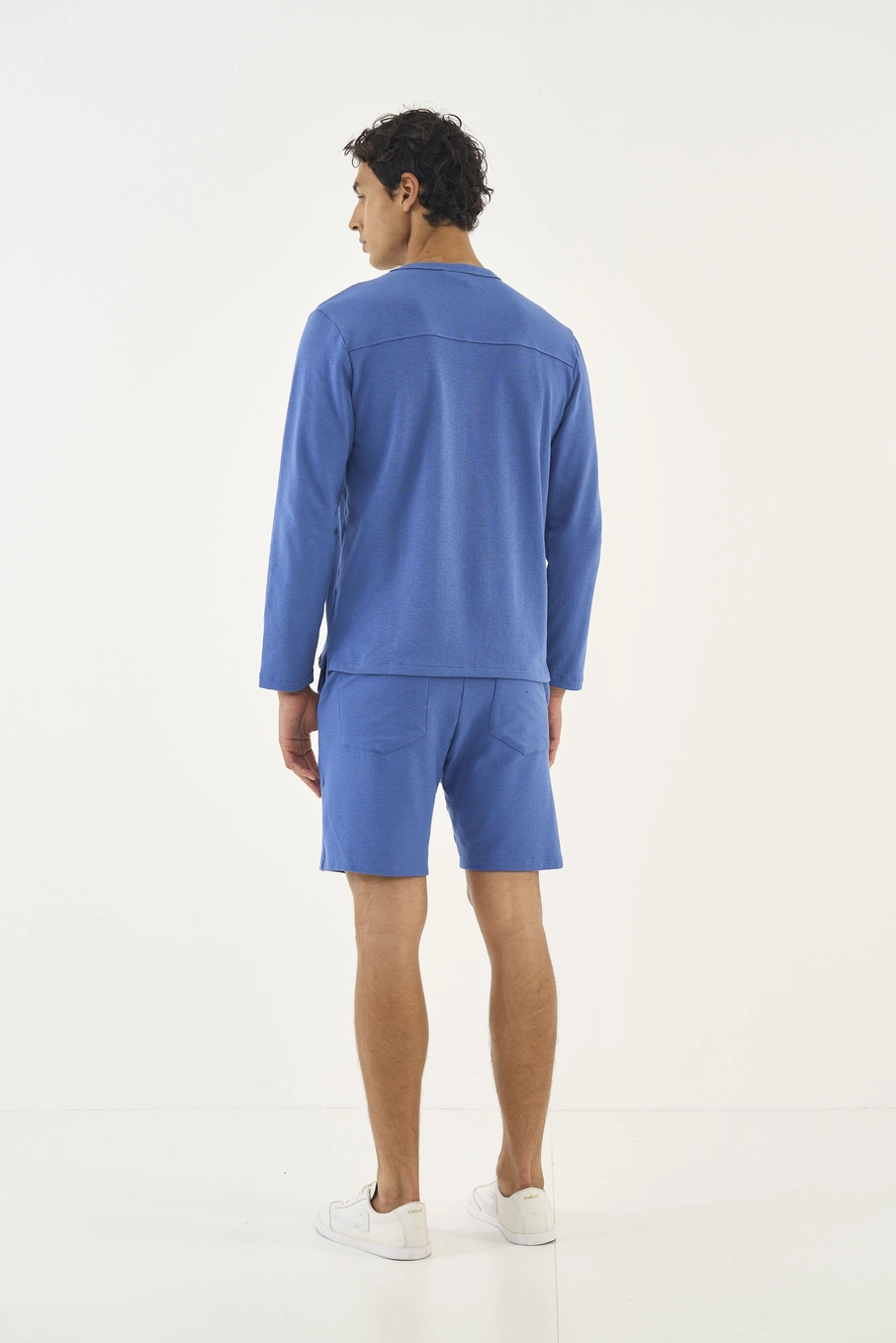 Blusão Moletom Basic Comfort Azul