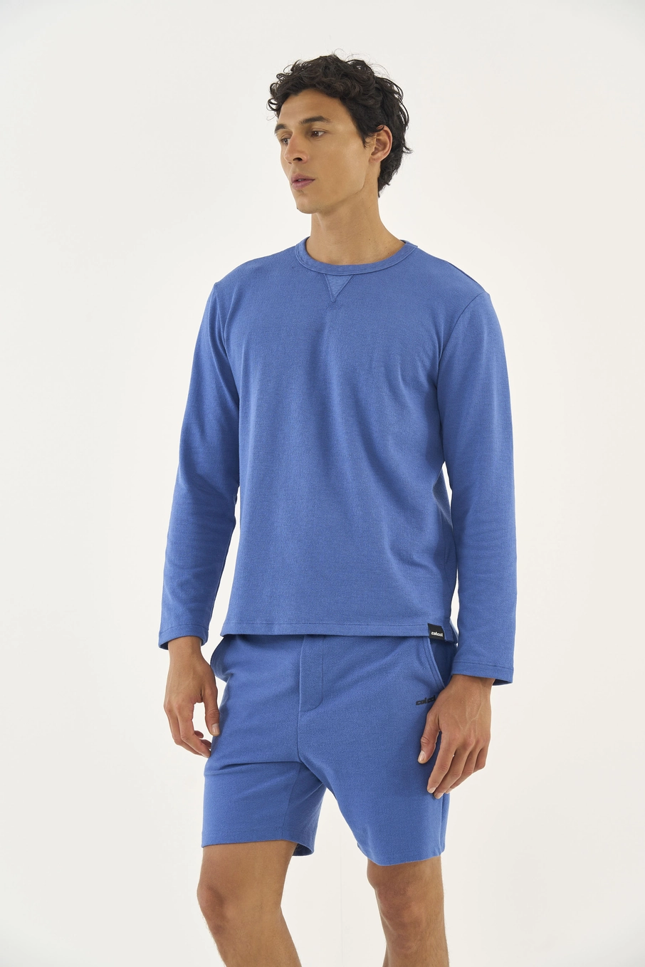 Blusão Moletom Basic Comfort Azul