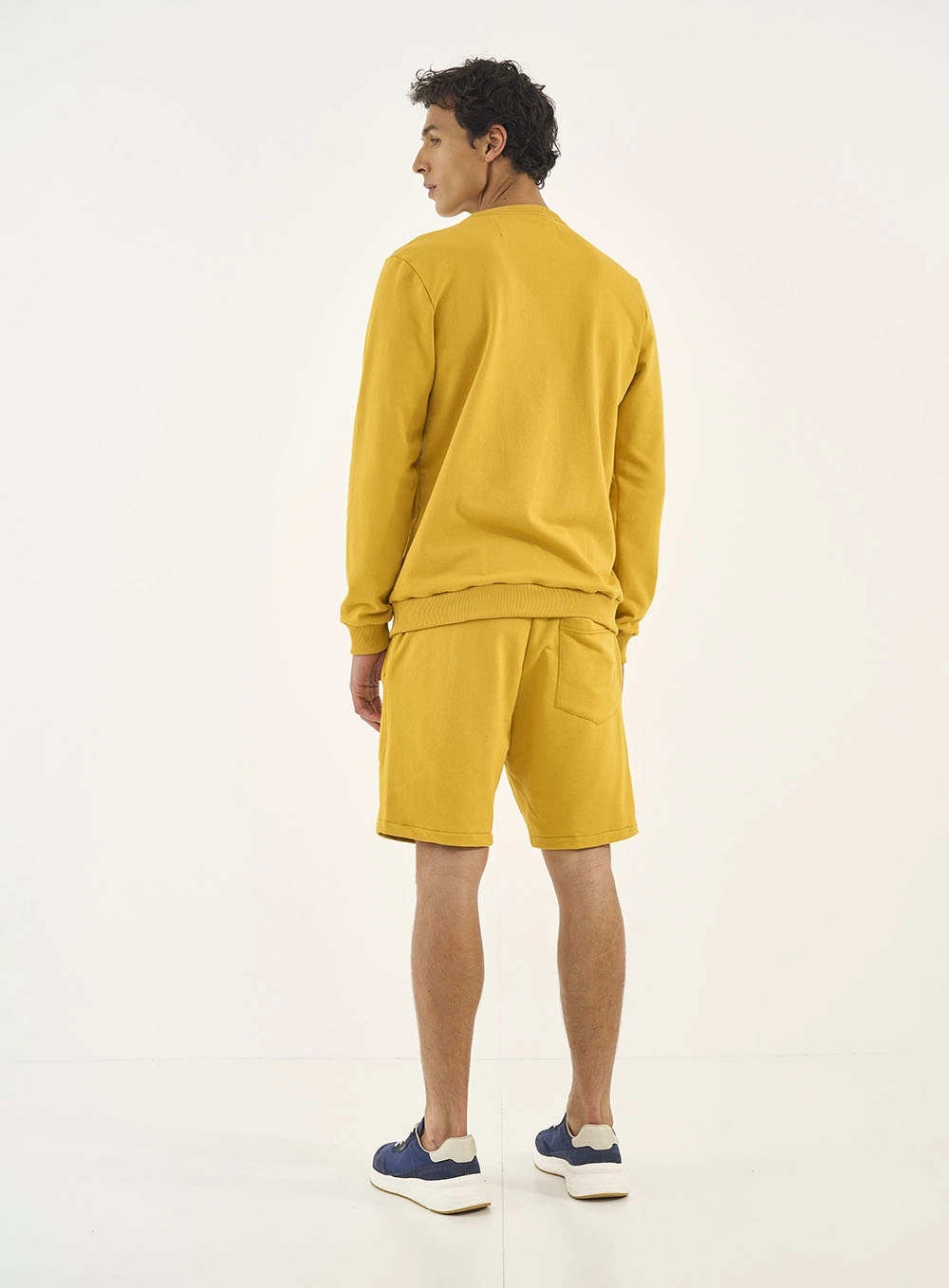 Blusão Slim Com Detalhe Em Estampa Amarelo