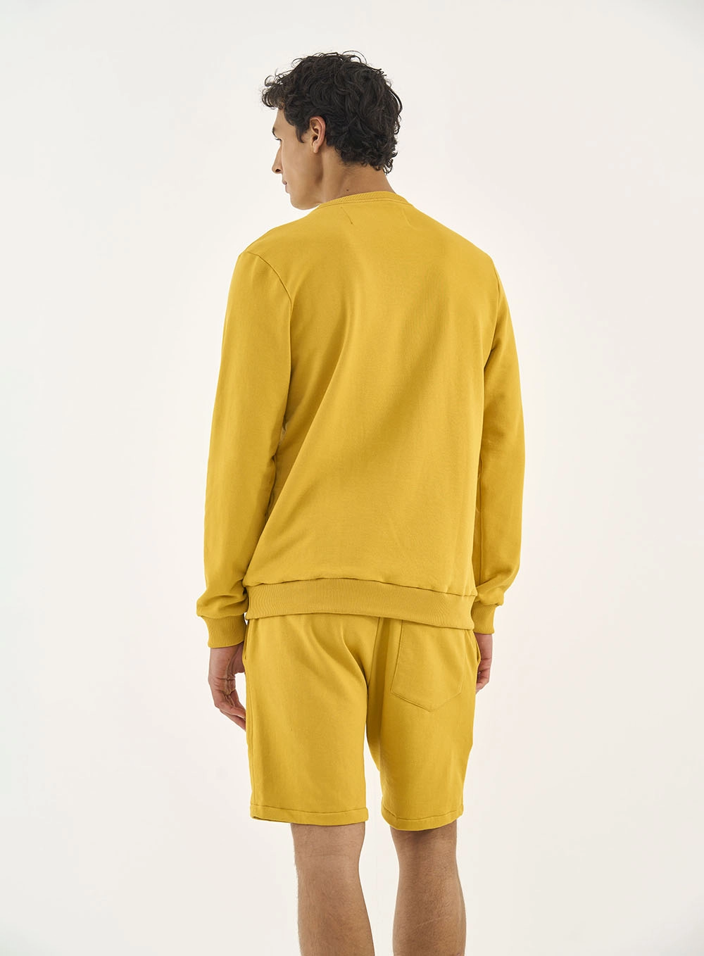 Blusão Slim Com Detalhe Em Estampa Amarelo