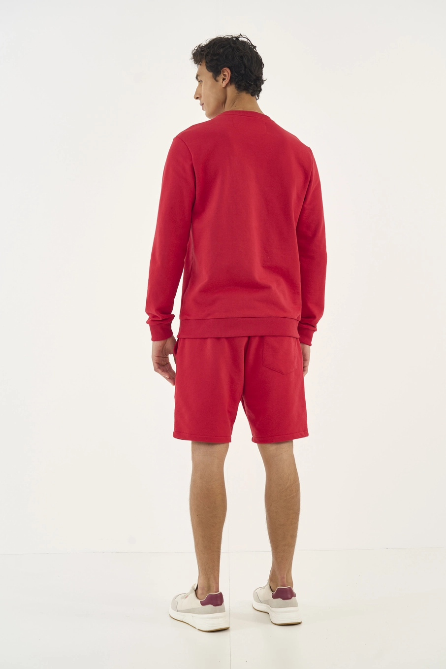Blusão Slim Com Detalhe Em Estampa Vermelho