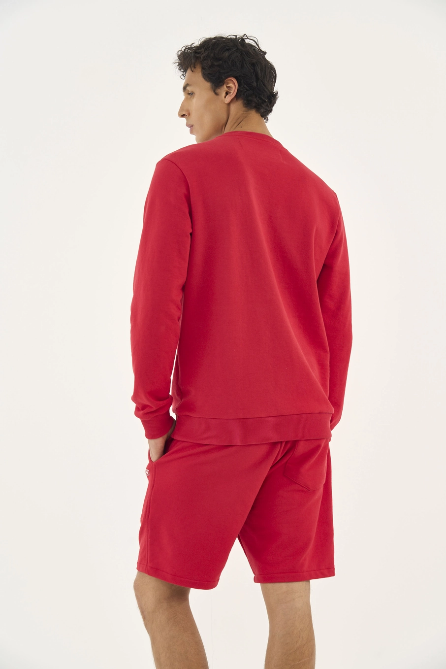 Blusão Slim Com Detalhe Em Estampa Vermelho