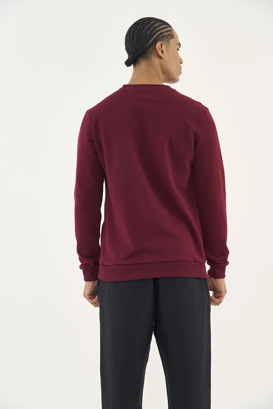 Blusão Masculino Com Estampa Bordô