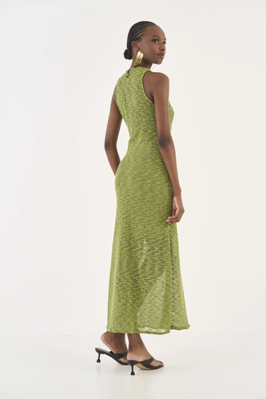 Vestido Midi Slim Verde