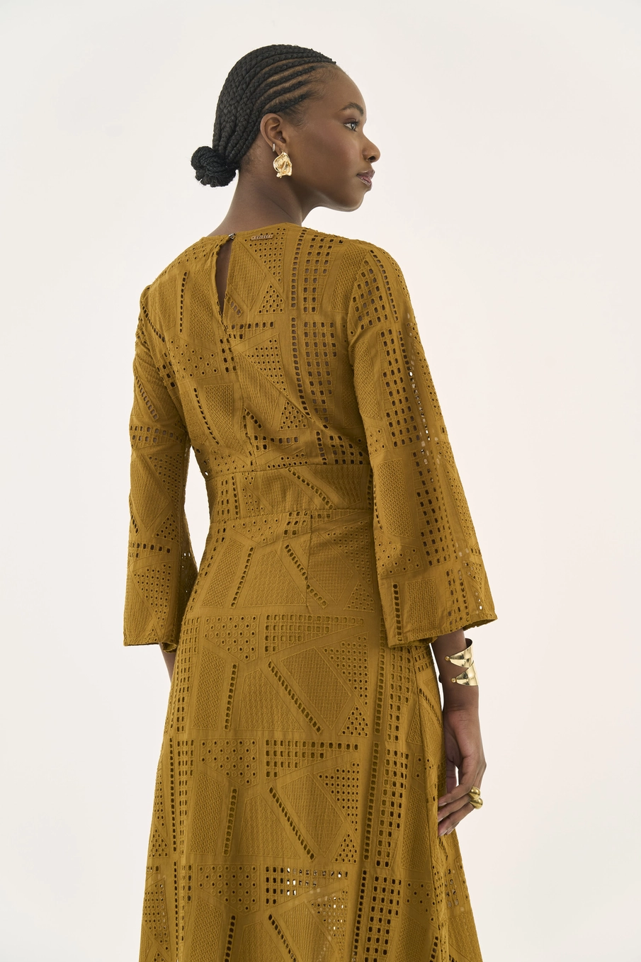 Vestido Midi Laise Marrom