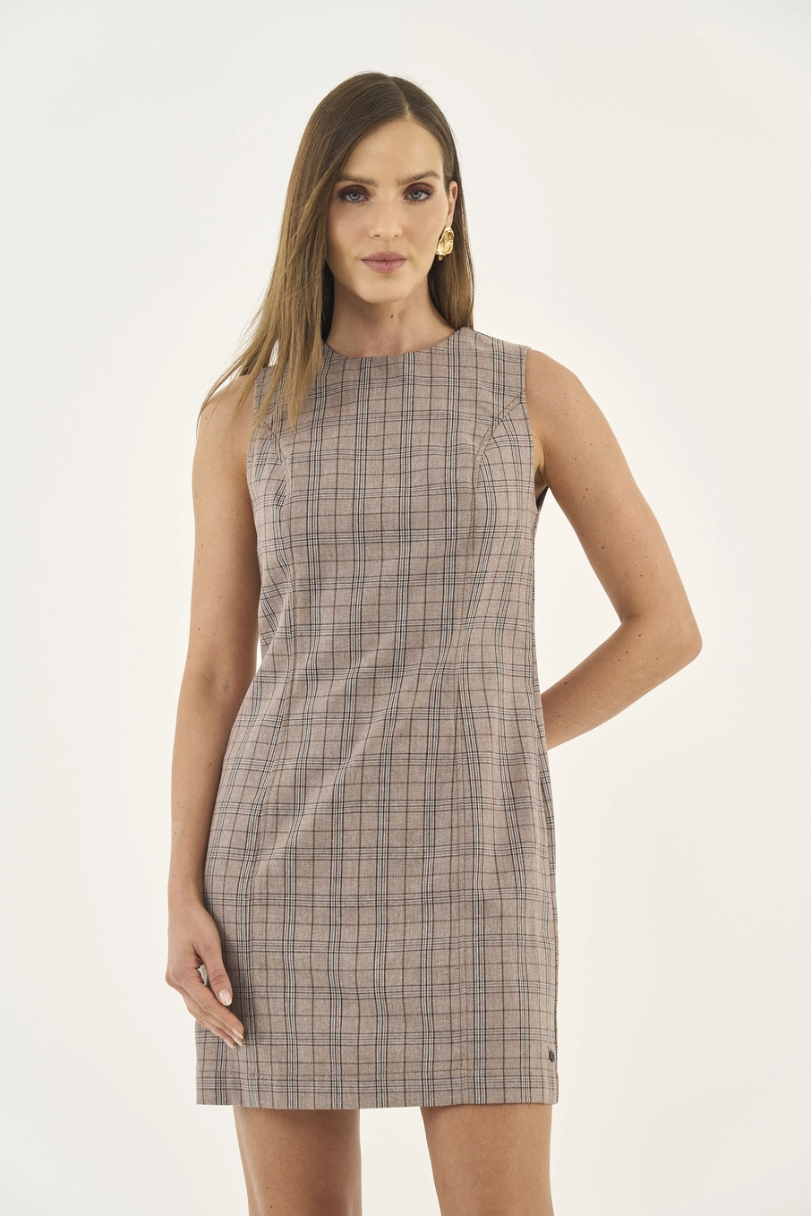Vestido Xadrez Alfaiataria Estampados
