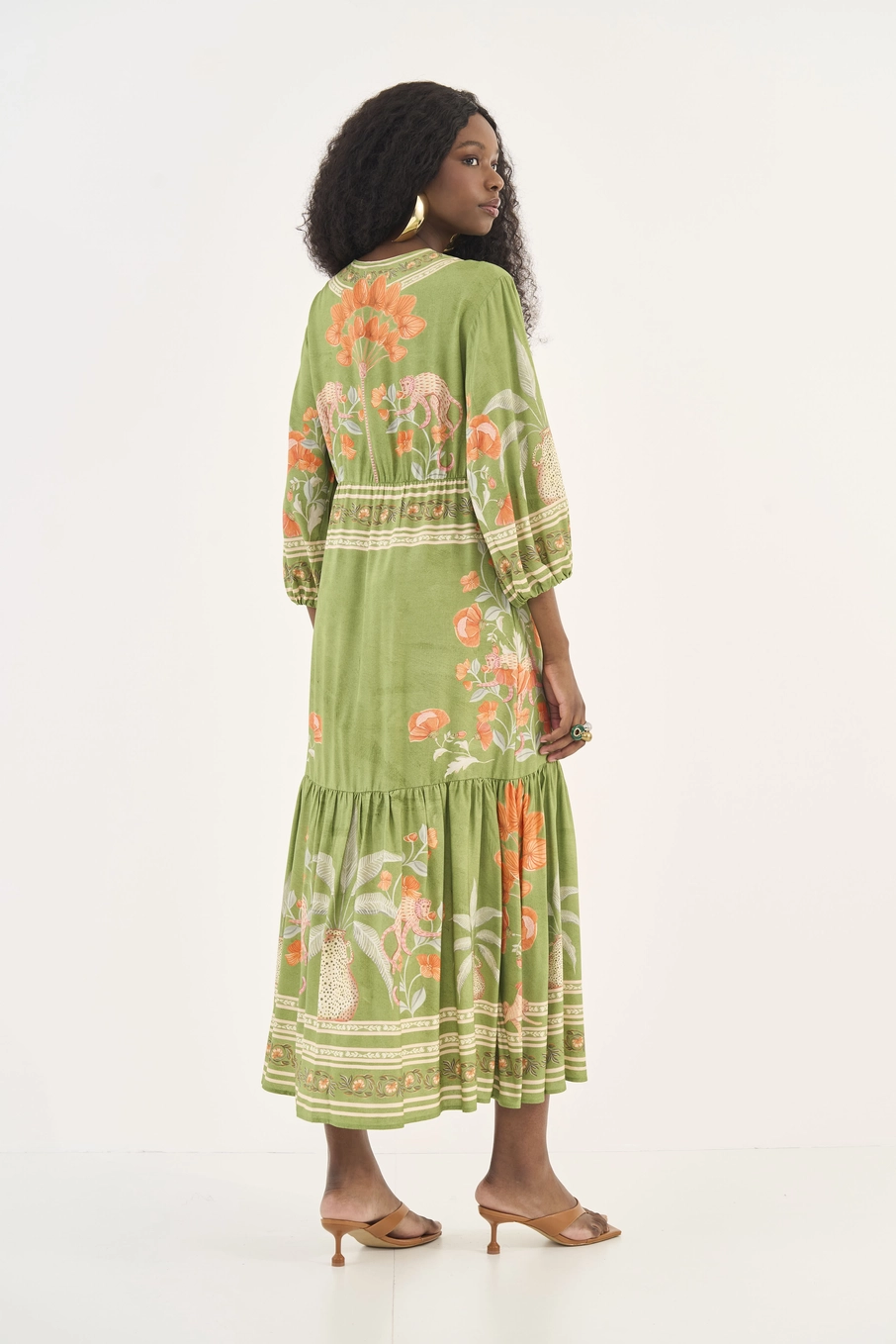 Vestido Midi Estampado Estampados