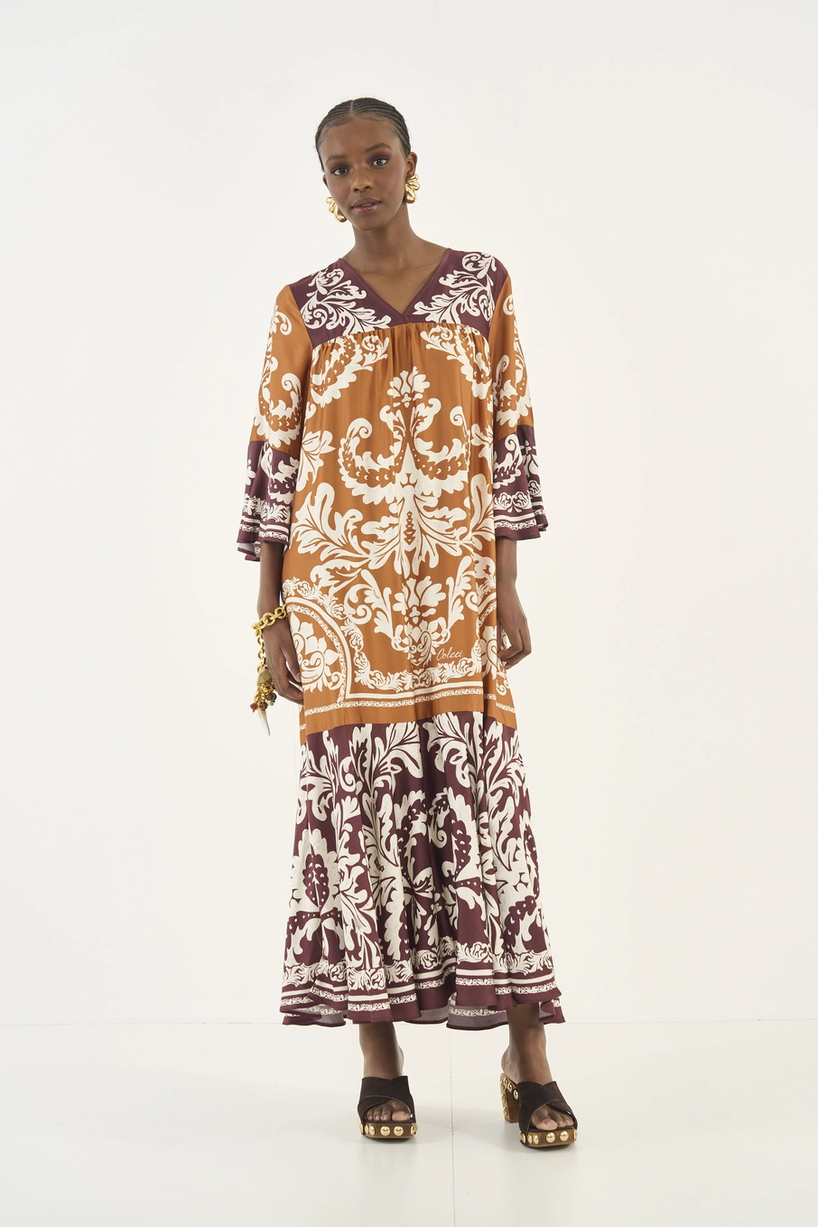 Vestido Amplo Estampado Estampados