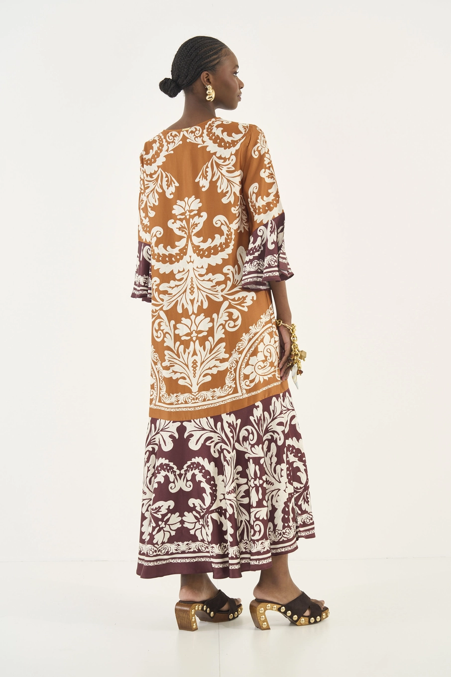 Vestido Amplo Estampado Estampados