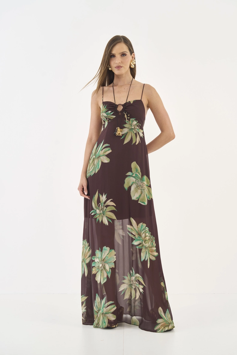 Vestido Longo Estampado