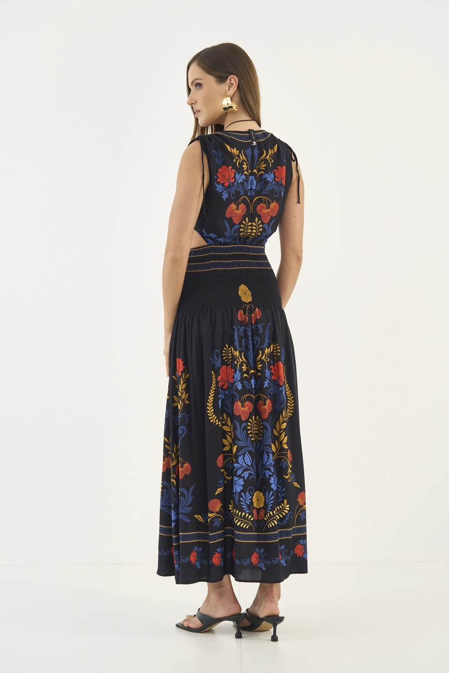 Vestido Floral Cut Out Estampados