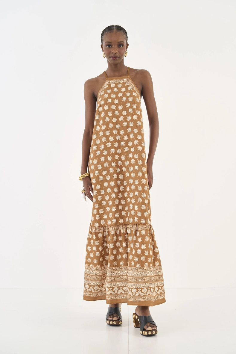 Vestido Loose Midi Estampado