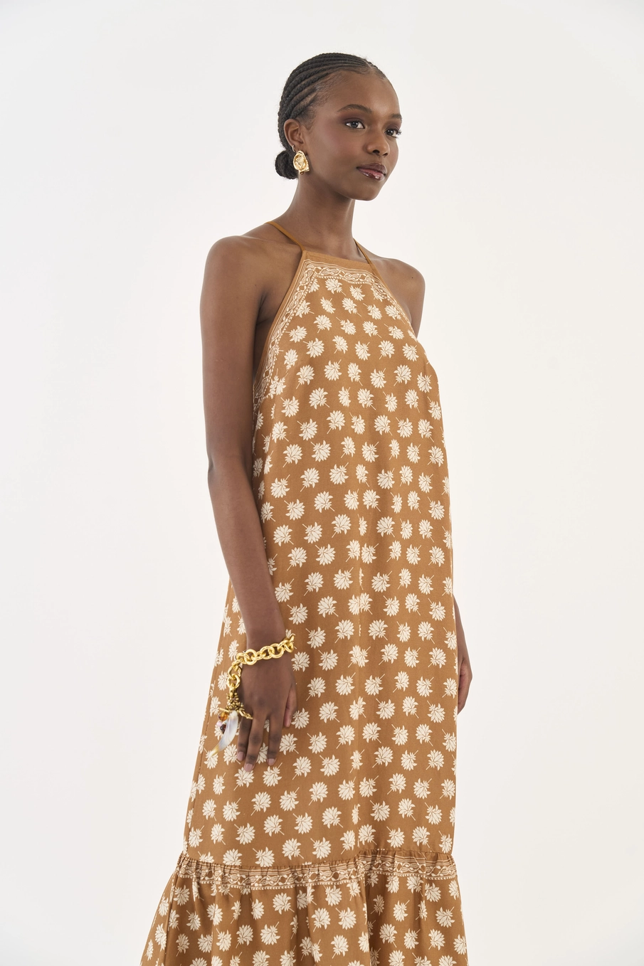 Vestido Loose Midi Estampado Estampados