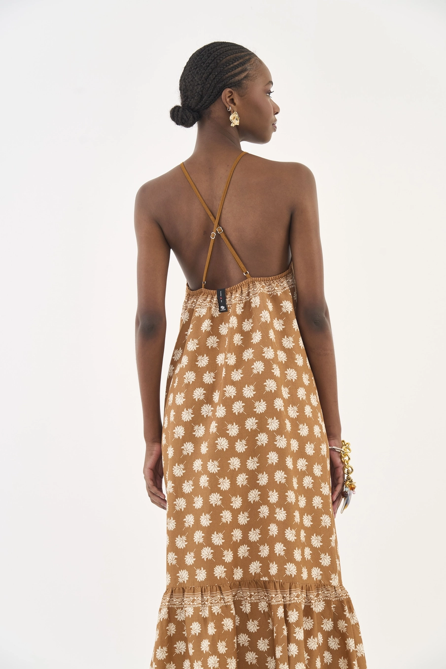 Vestido Loose Midi Estampado Estampados