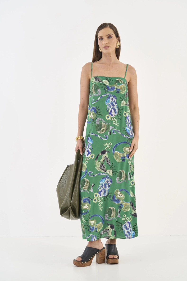 Vestido Estampado Solto