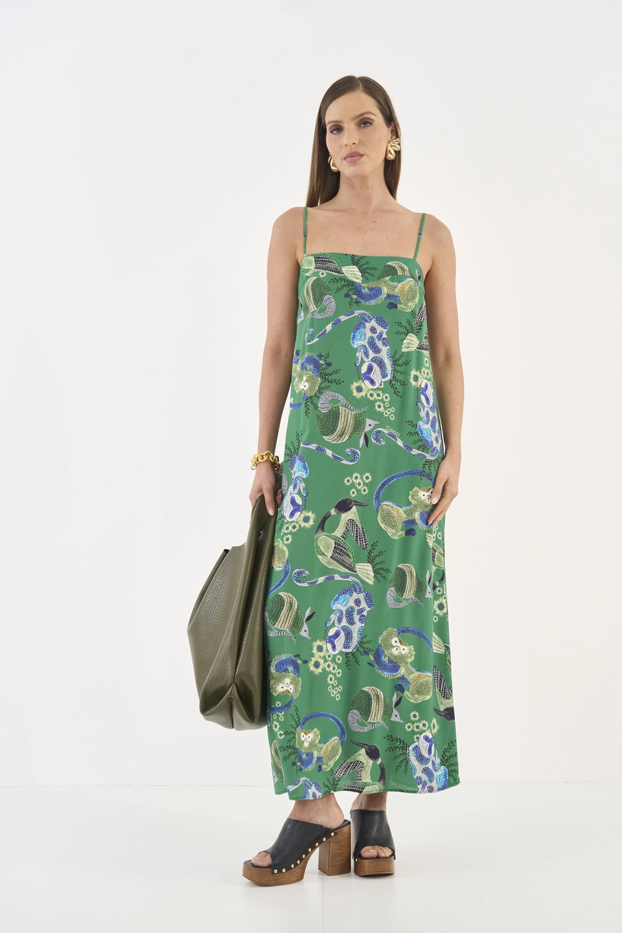 Vestido Estampado Solto Estampados