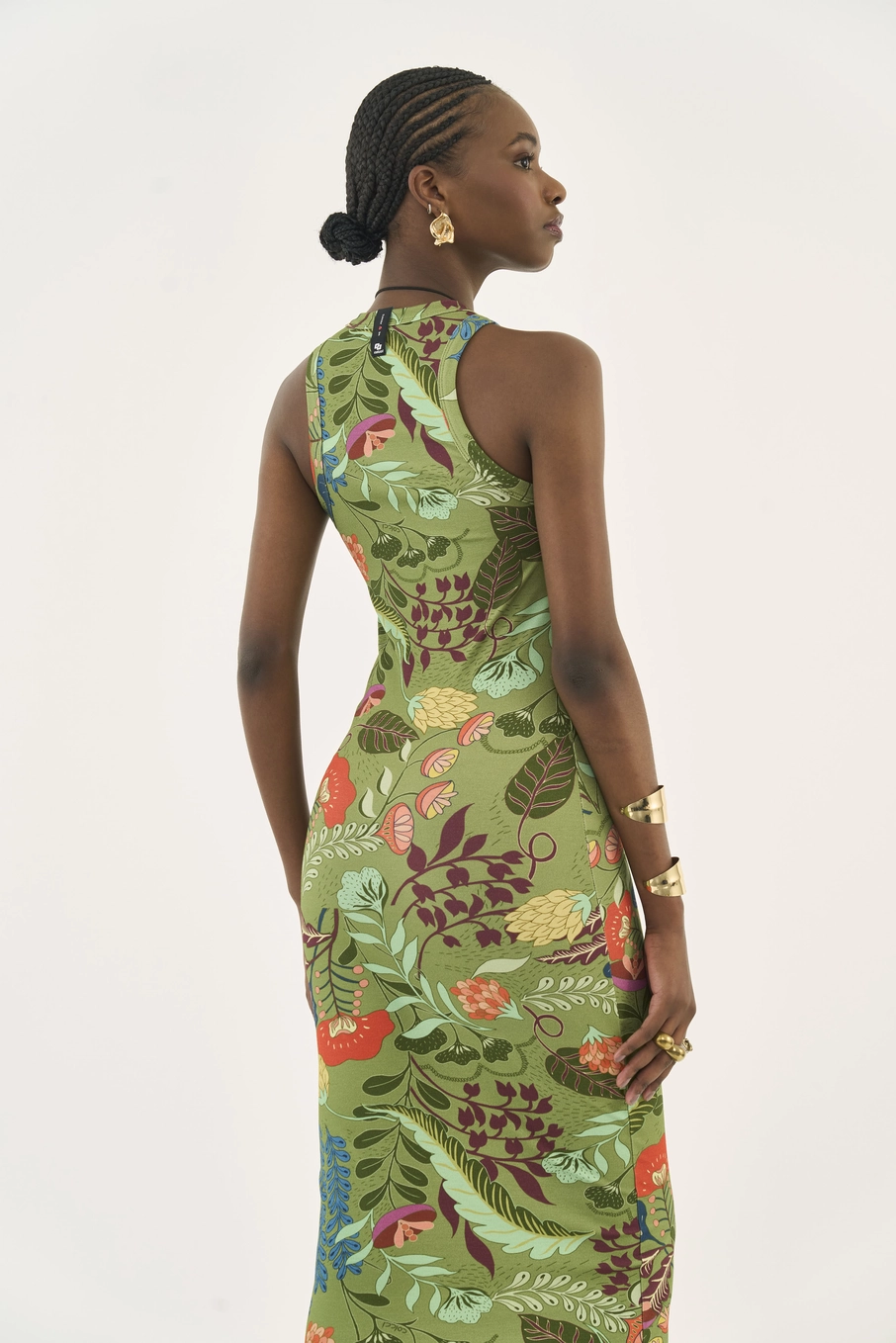 Vestido Midi Estampado Slim Estampados