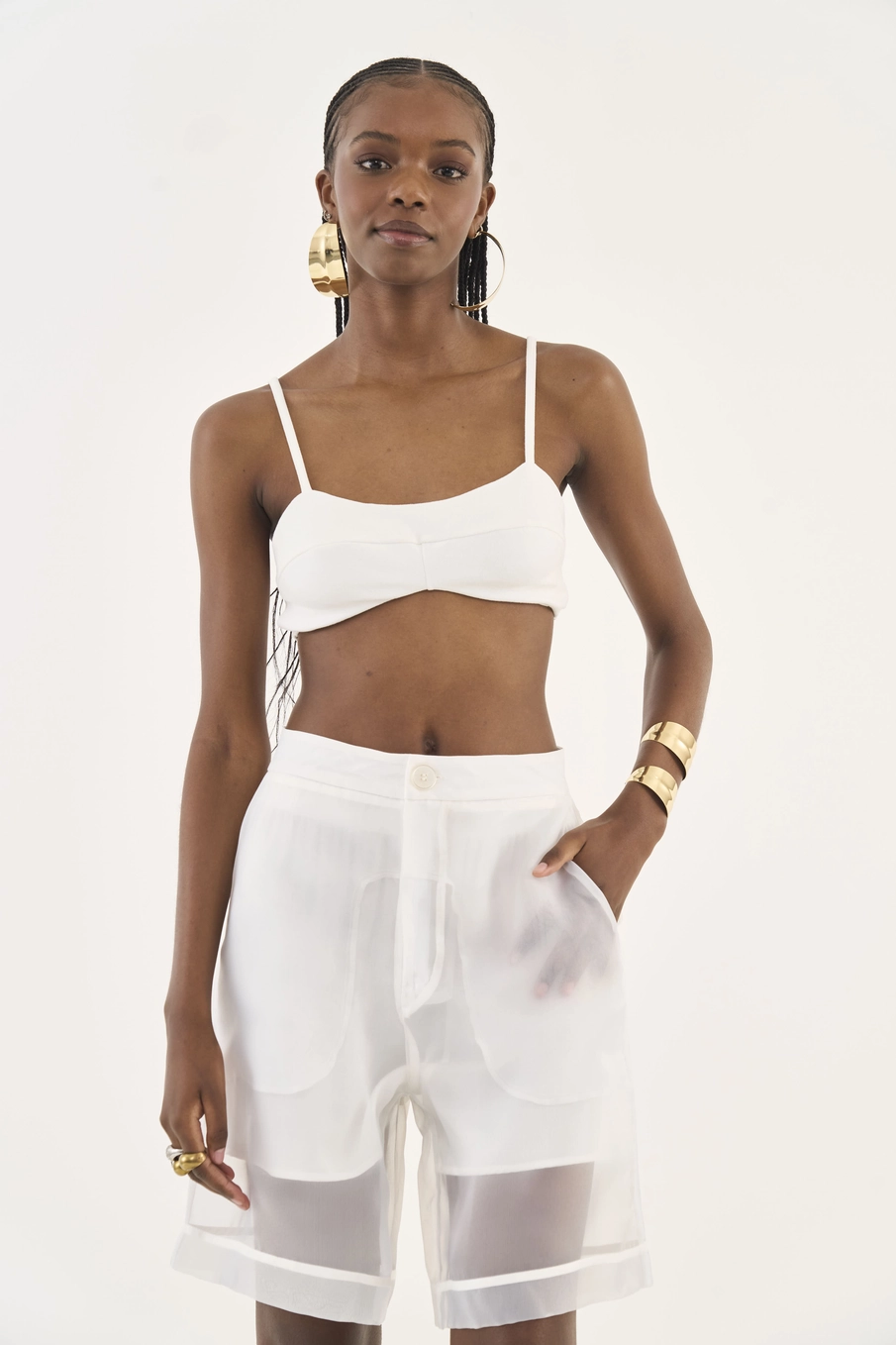 Top Slim Estruturado Off Shell