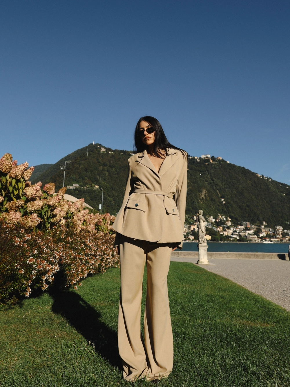 Blazer Comfort Com Abertura Nas Costas Marrom