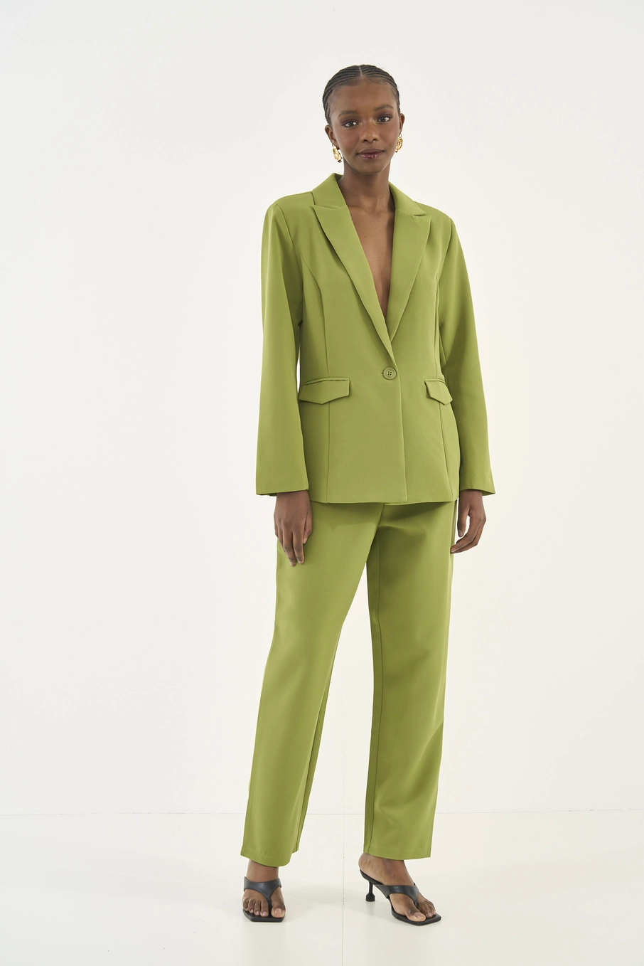 Blazer Alfaiataria Reto Verde