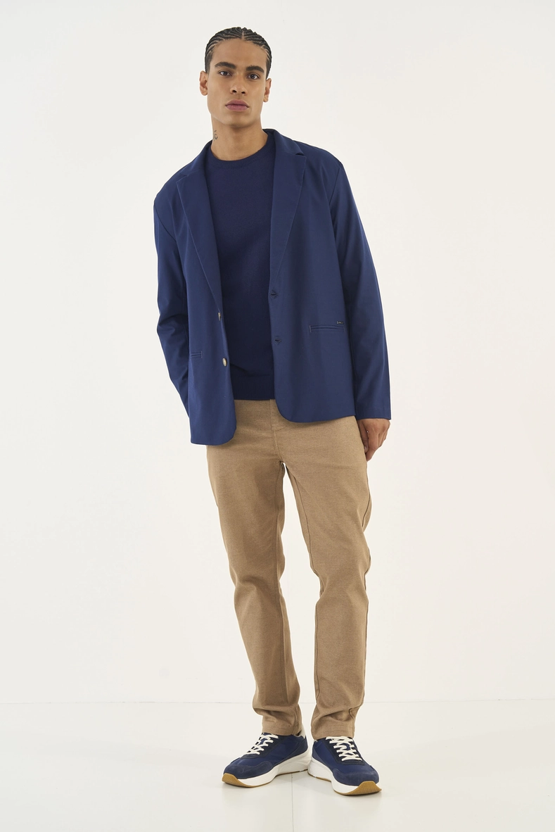 Blazer Reto Em Alfaiataria