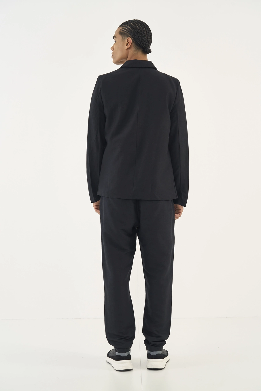 Blazer Alfaiataria Masculino Com Linho Preto