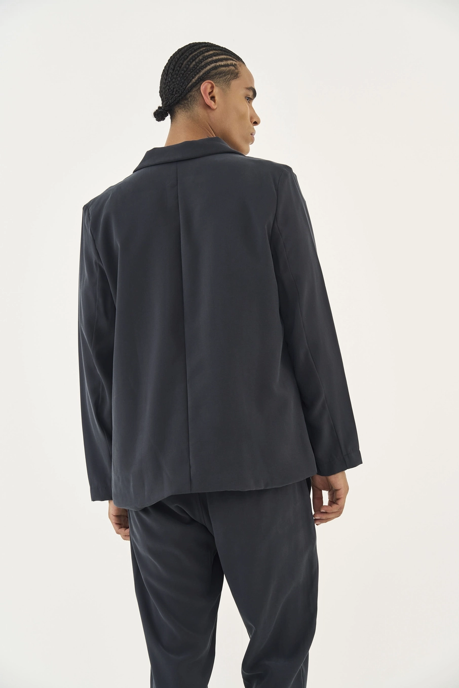 Blazer Masculino Em Alfaiataria Preto