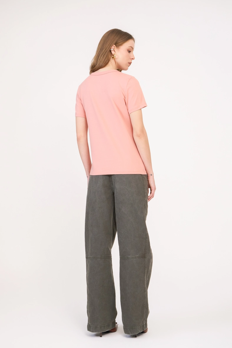 Camiseta Feminina Box Regular Rosa 4