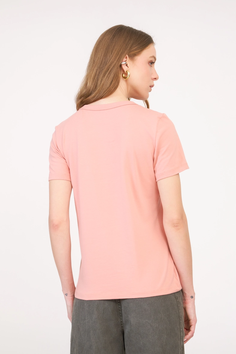 Camiseta Feminina Box Regular Rosa 2