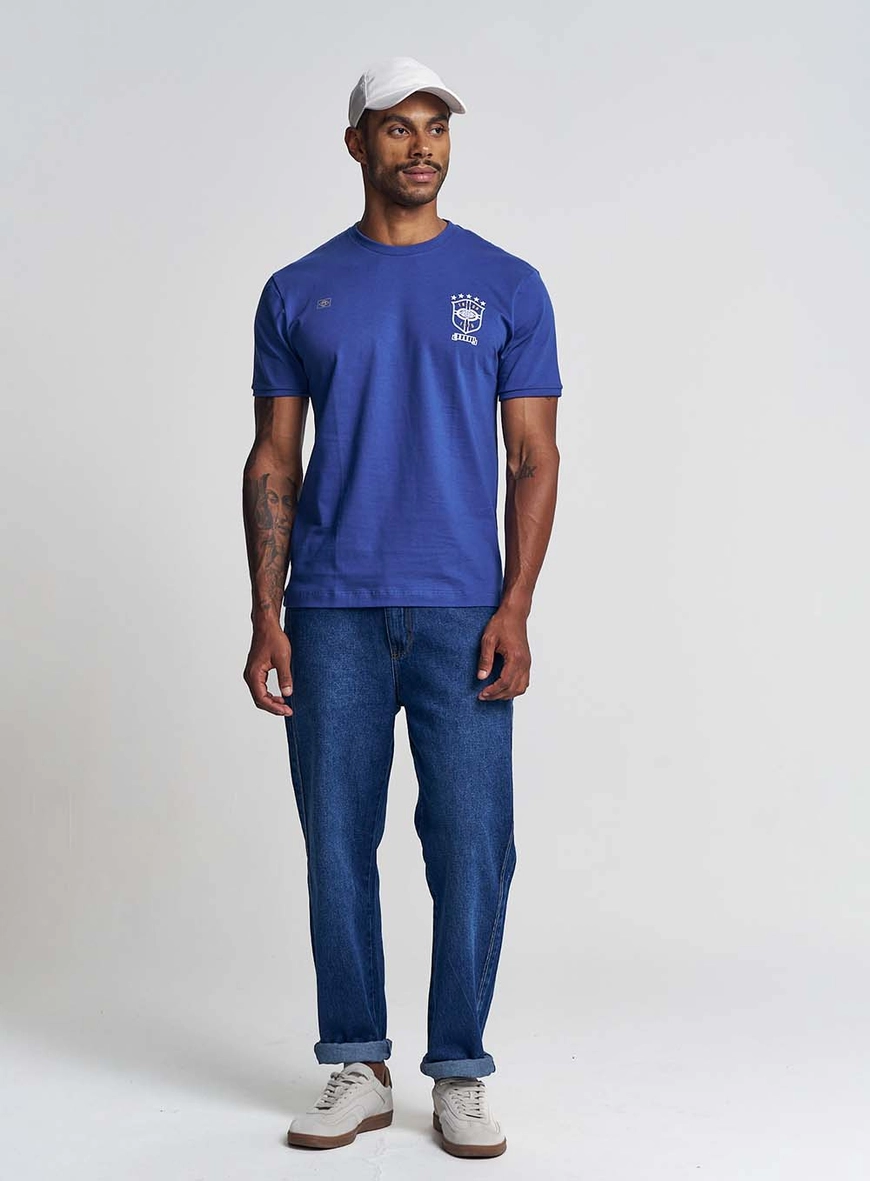 Camiseta Masculina Regular Estampada - Copa Azul 4
