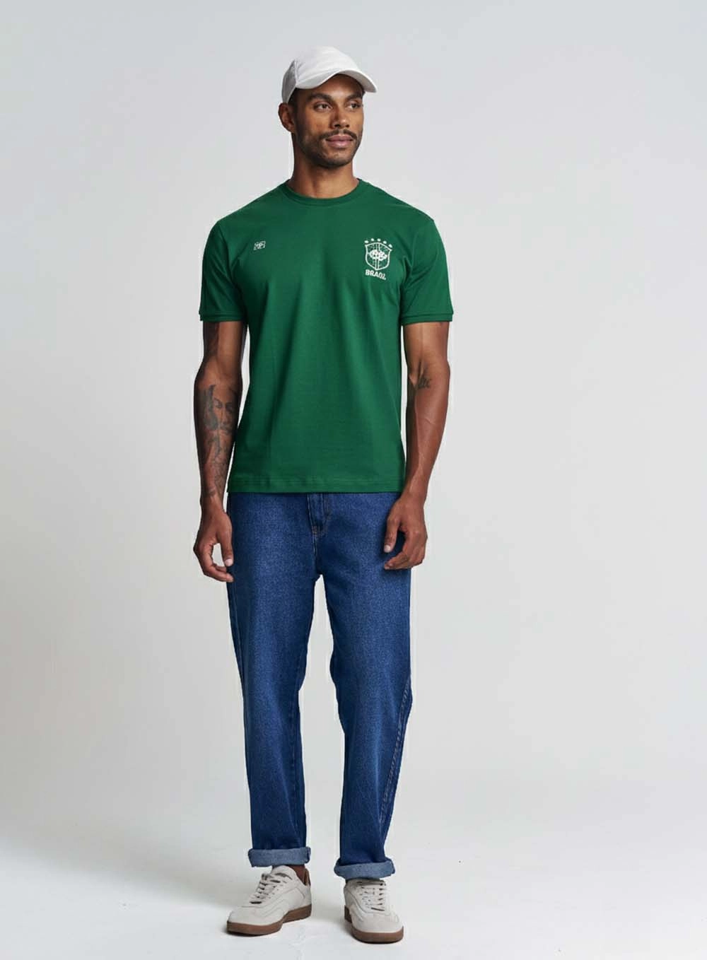Camiseta Masculina Regular Estampada - Copa Verde Vanity 4