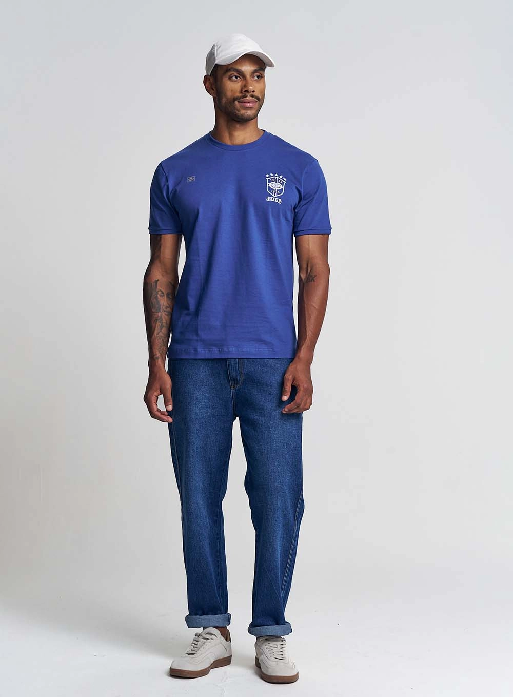 Camiseta Masculina Regular Estampada - Copa Azul 4