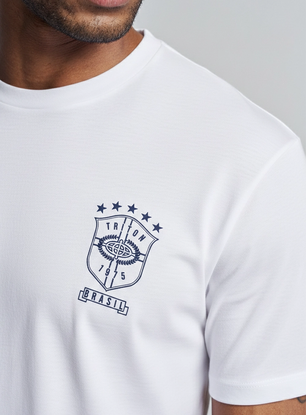 Camiseta Masculina Regular Estampada - Copa Branco 3