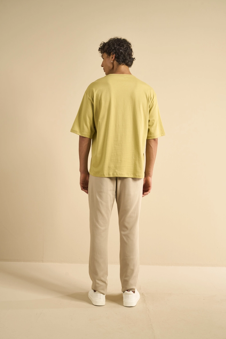 Camiseta Masculina Oversized Básica Verde