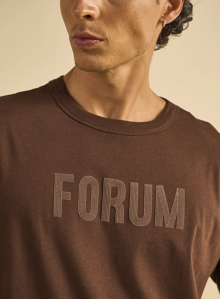 Camiseta Masculina Oversized Marrom