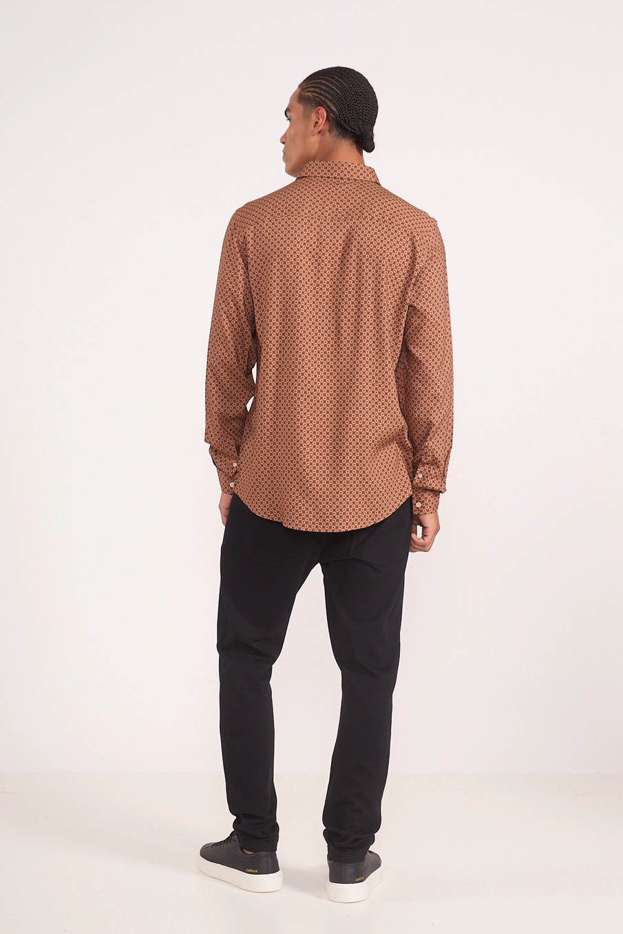 Camisa Slim Estampada Manga Longa Estampados