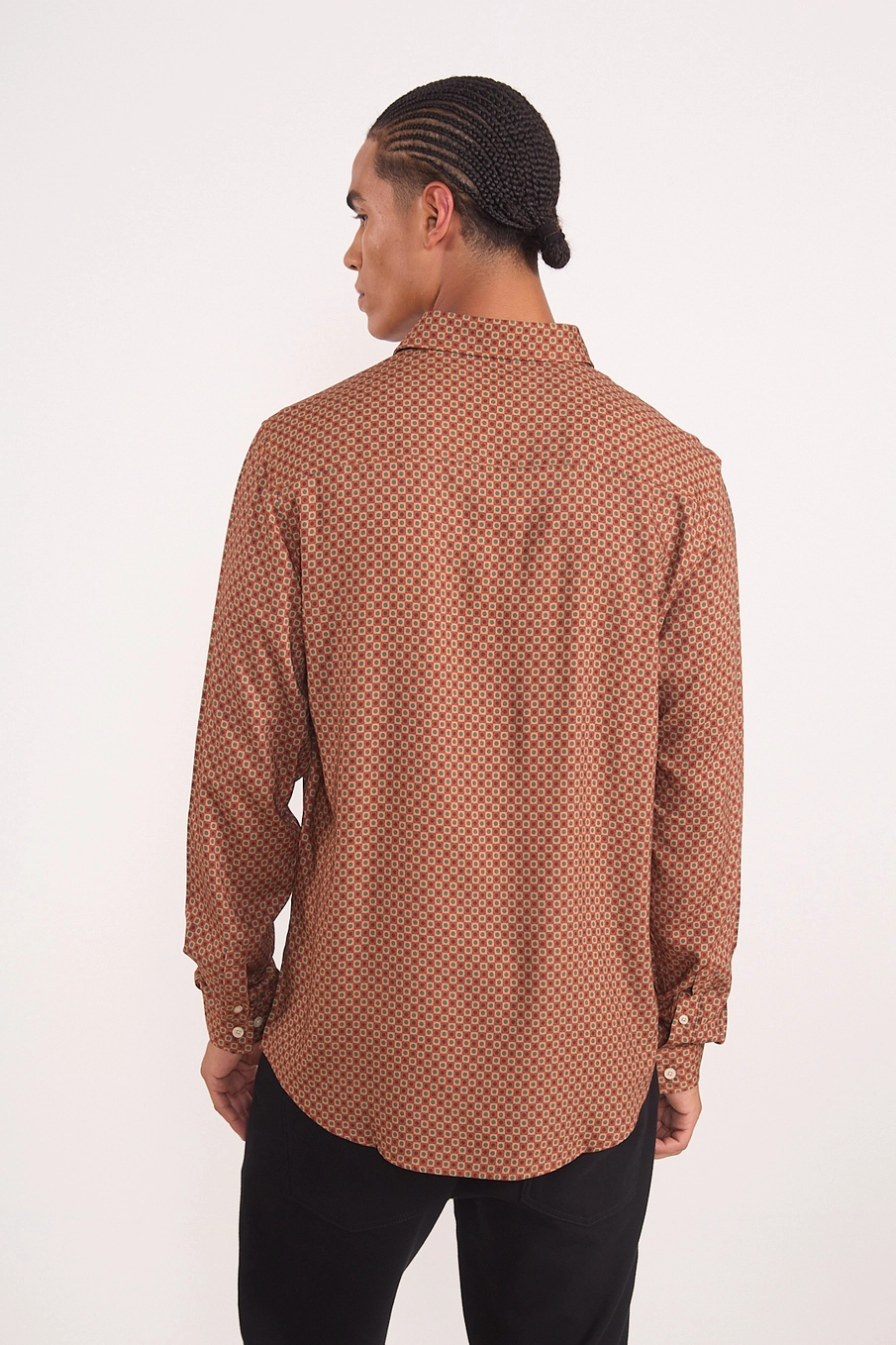 Camisa Slim Estampada Manga Longa Estampados