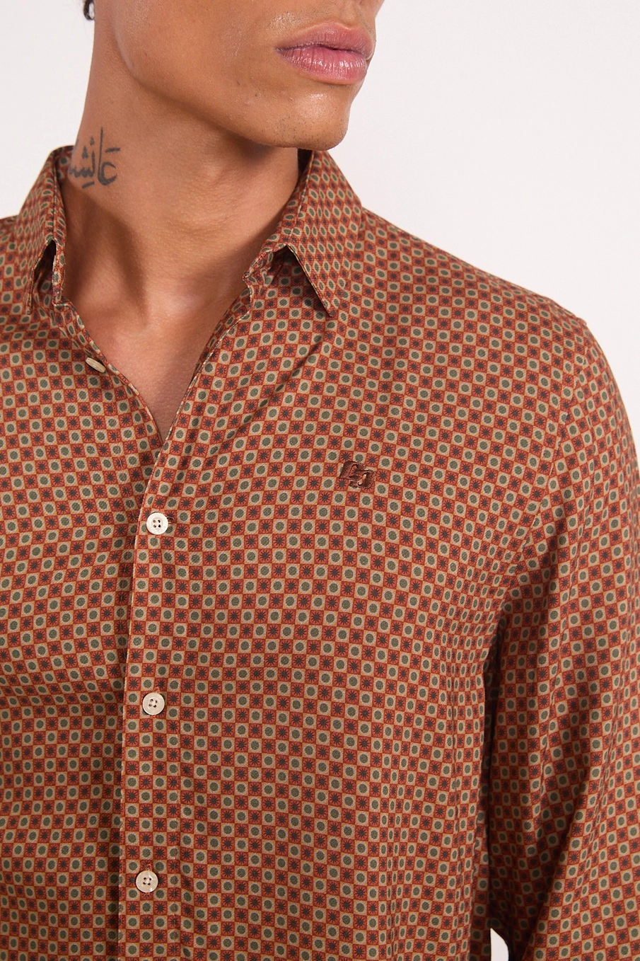 Camisa Slim Estampada Manga Longa Estampados
