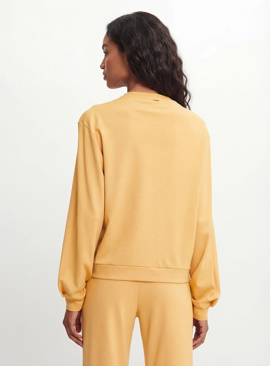 Blusão Feminino Comfort Gola Alta Amarelo 2
