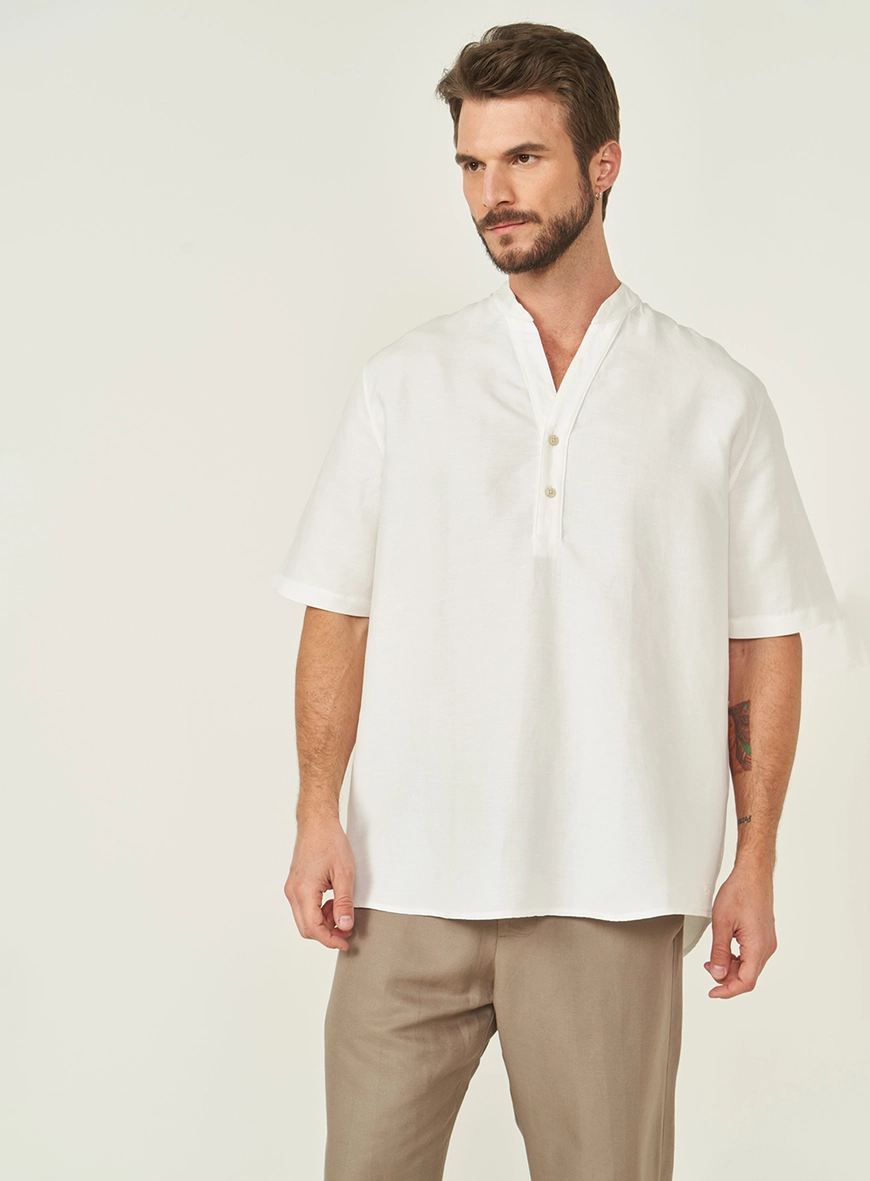 Camisa Bata Masculina Comfort