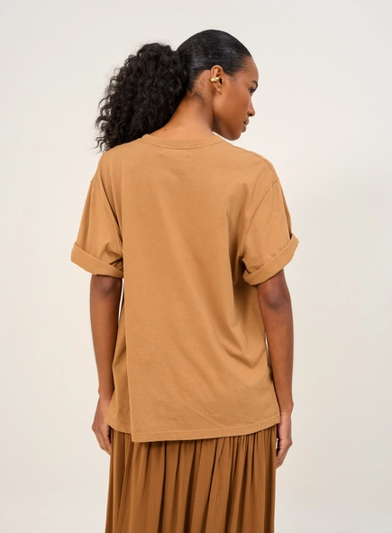 Camiseta Feminina Oversized Estampada