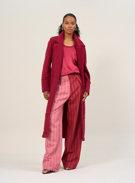 Casaco Feminino Longo Texturizado