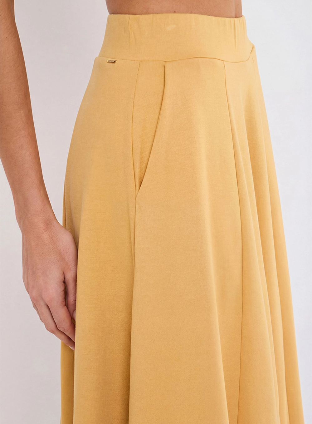 Saia Midi Circle Amarelo 4