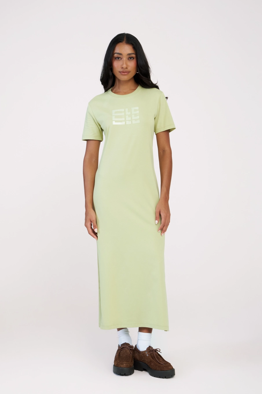 Vestido Midi T-shirt Dress Verde 1