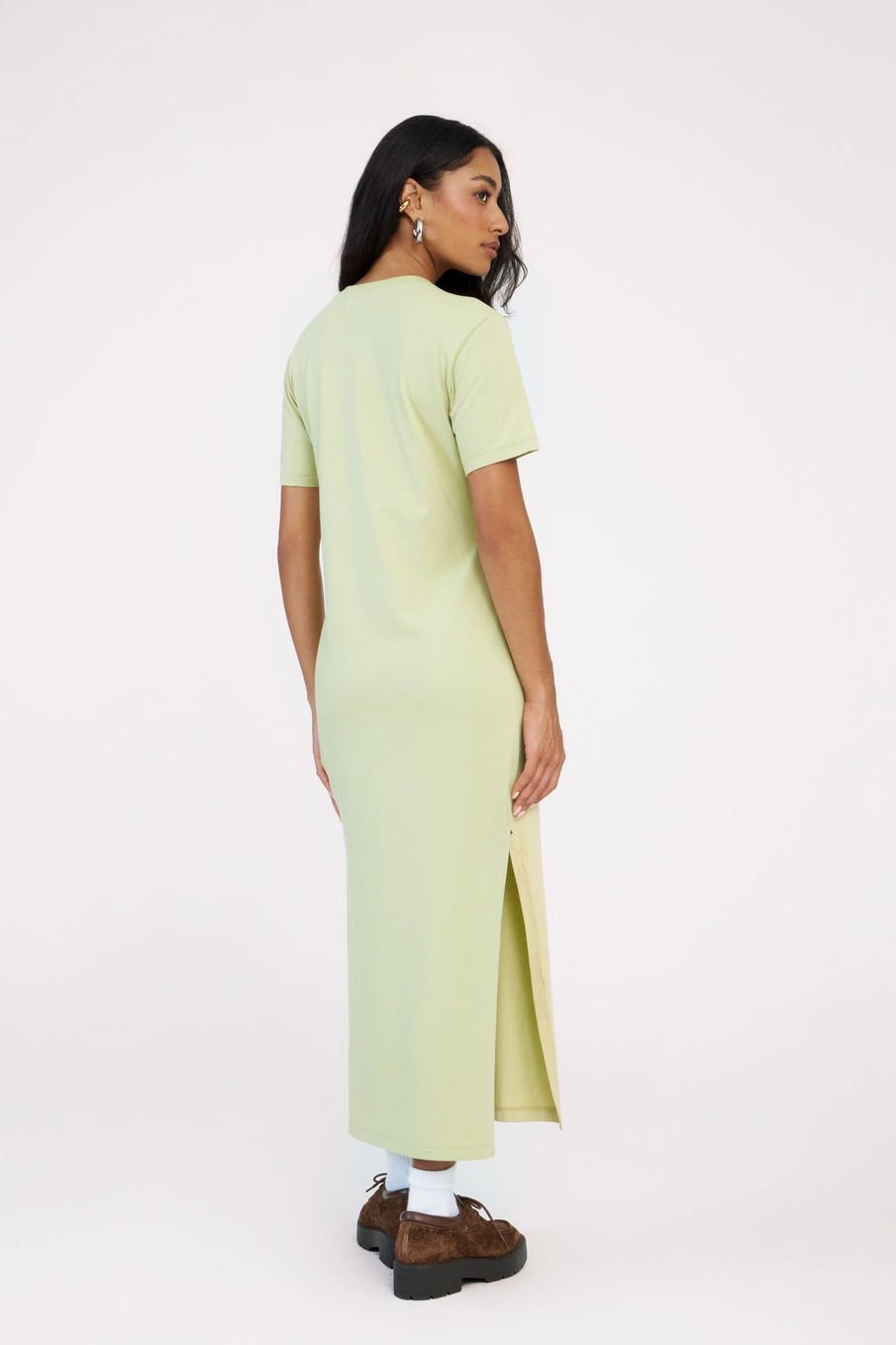 Vestido Midi T-shirt Dress Verde 2
