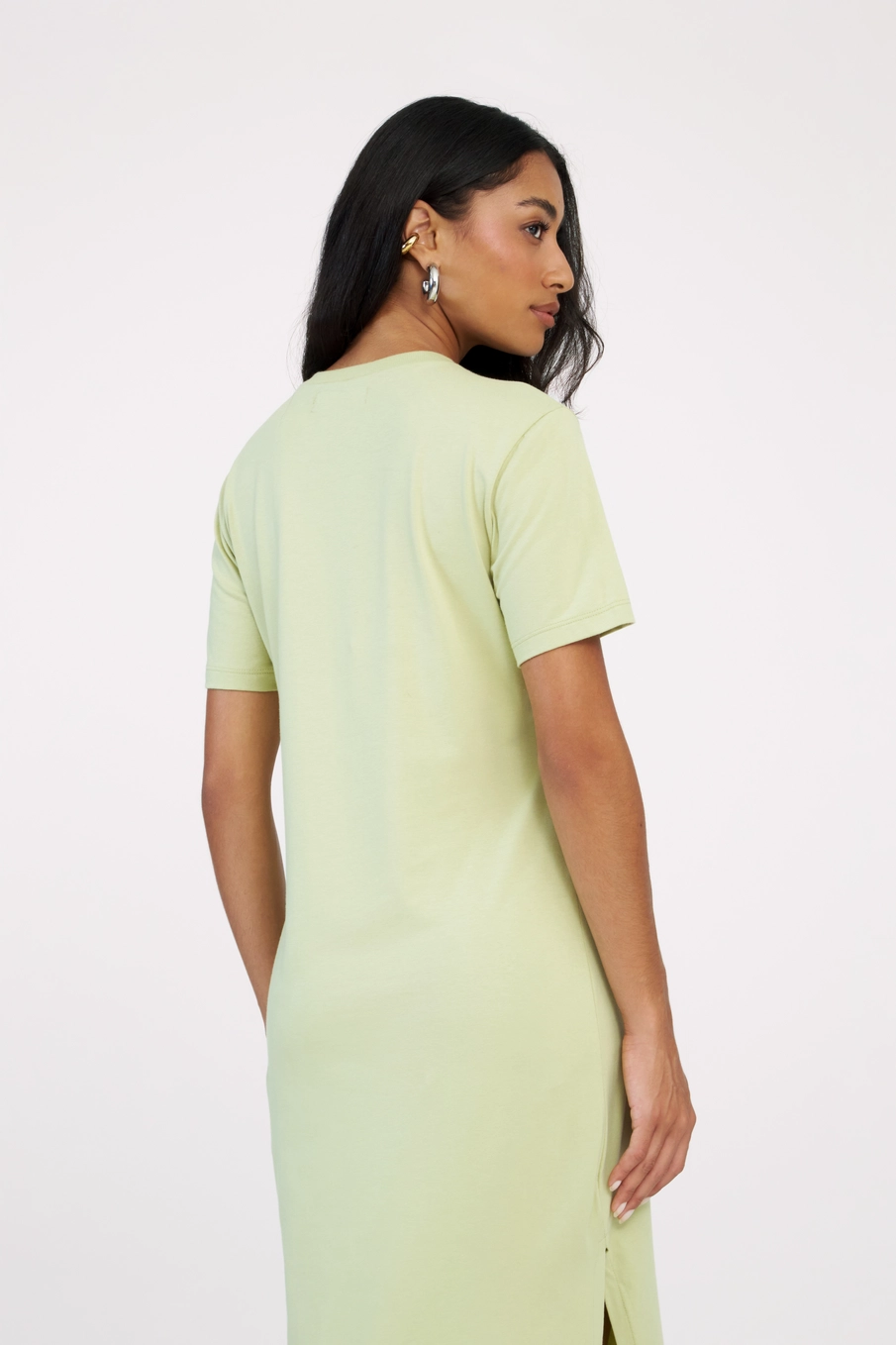 Vestido Midi T-shirt Dress Verde 4
