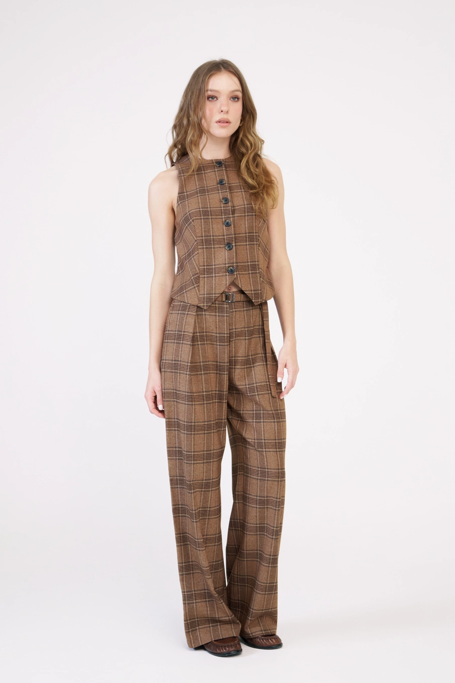 Blusa Slim Xadrez Estampados 3
